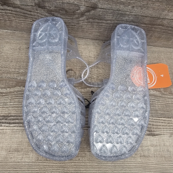 Wonder Nation clear  jelly sandles with crystal like stones. NWT multiple sizes - Picture 6 of 6